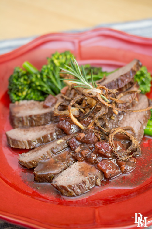 Strawberry-Rosemary Vodka Marinated Flank Steak